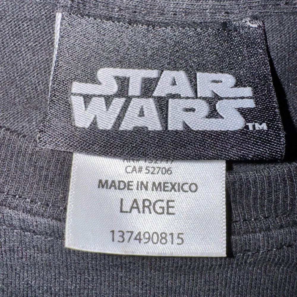 Star Wars Kylo Ren Graphic T-Shirt Mens Large Black Shortsleeve Lucasfilm Cotton